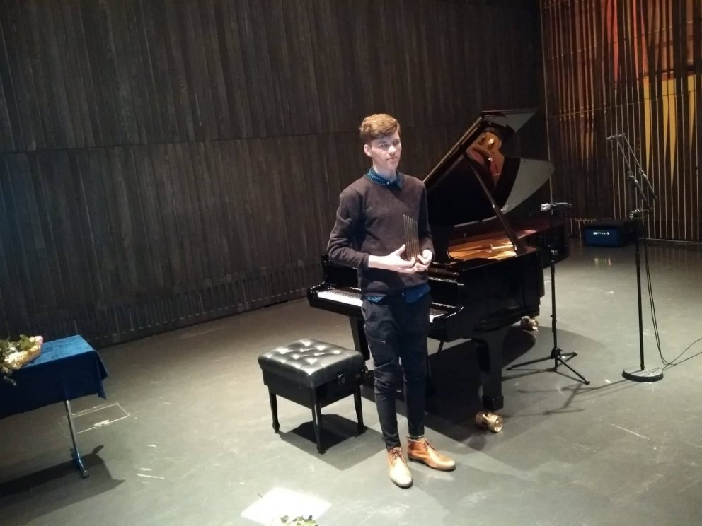 Björn Helgi með 1. verðlaun fyrir elsta flokk.