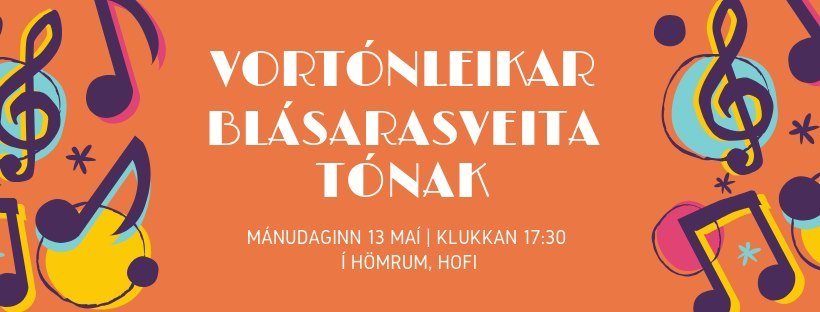 Blásarasveitir tónlistarskólans með vortónleika 13. maí kl. 17:30