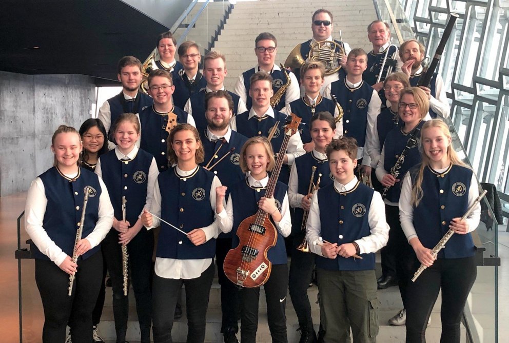 Blásarasveit Tónlistarskólans í Óskalögum þjóðarinnar