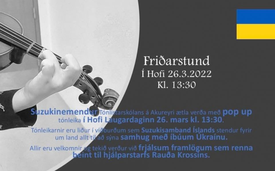 Friðarstund í Hofi 26. mars 2022 kl. 13:30