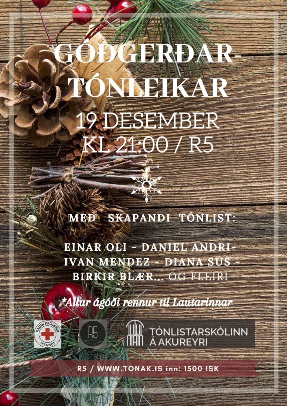 Nemendur Skapandi Tónlistar halda góðgerðartónleika á R5