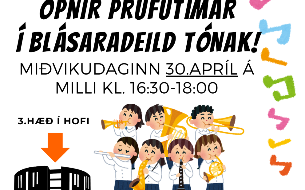 Blásarar bjóða alla velkomna á hressilega kynningu!!