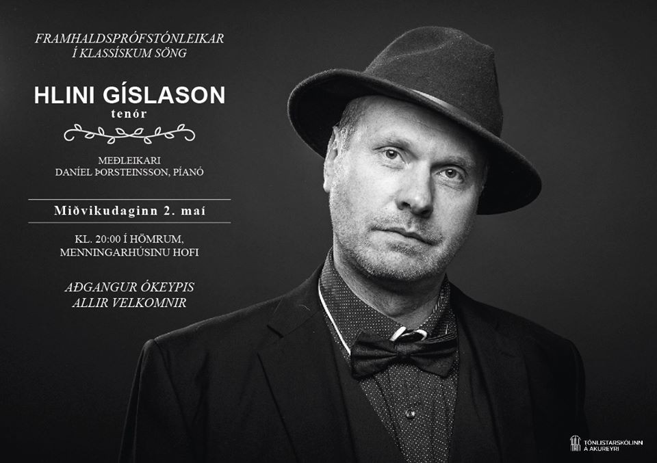 Hlini Gíslason með framhaldsprófstónleika