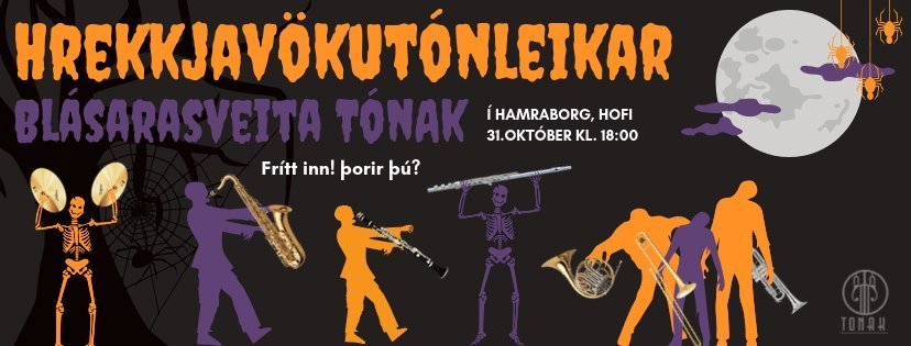 Hrekkjavökutónleikar blásarasveita Tónak