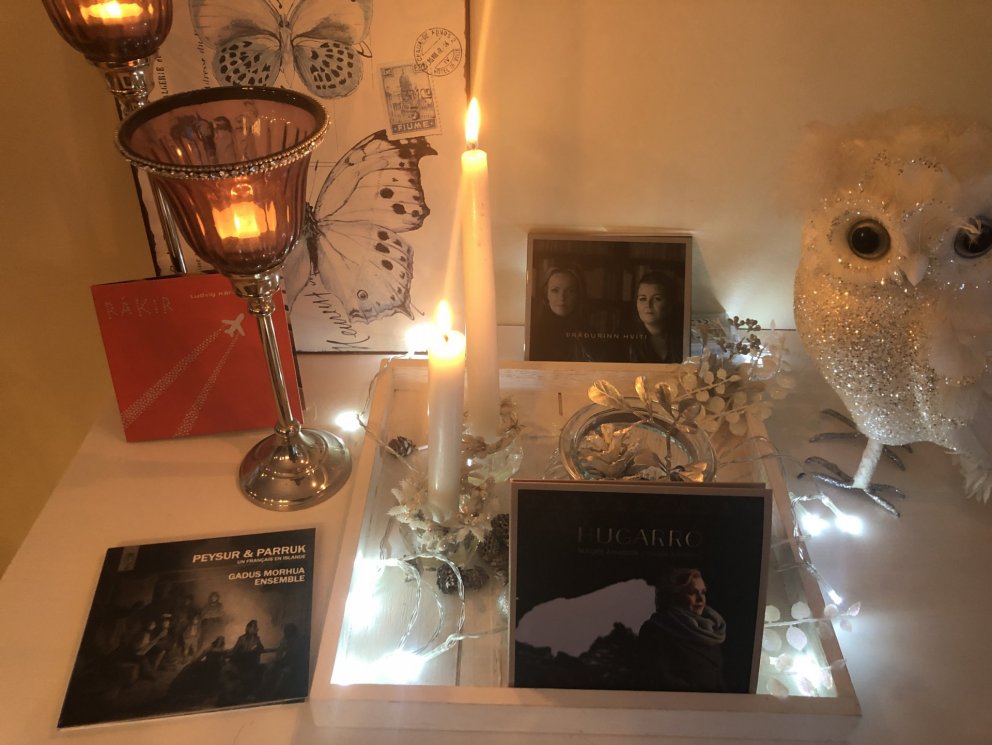 Fjórir geisladiskar frá kennurum tónlistarskólans