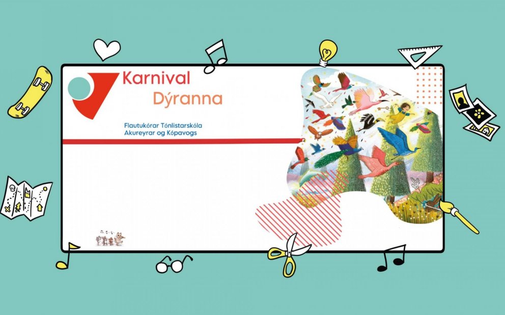 Karnival Dýranna: Flautukórar Tónlistarskólans á Akureyri og Tónlistarskóla Kópavogs