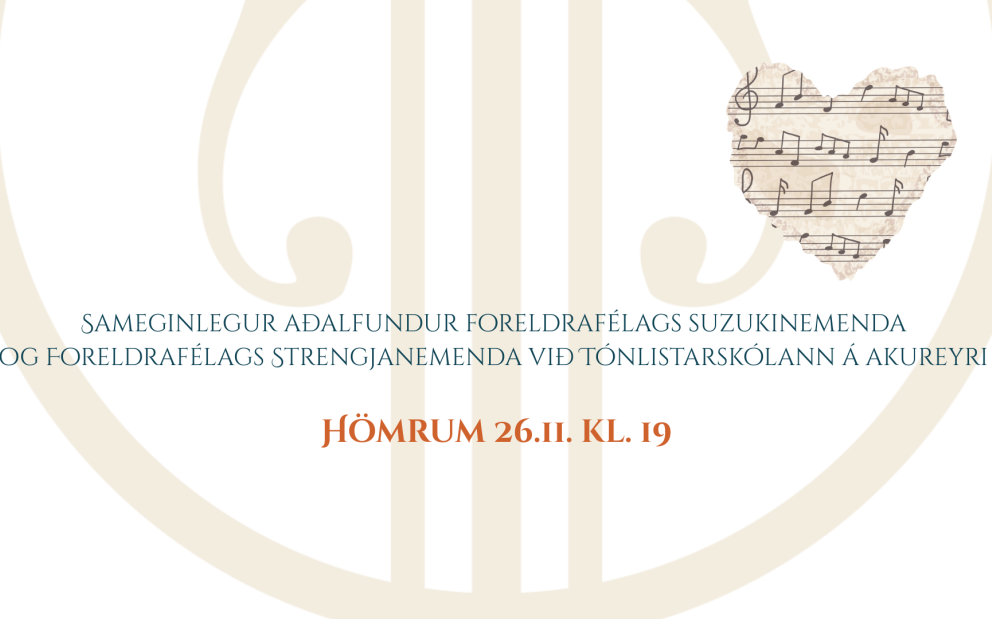 Aðalfundur Foreldrafélags Suzuki- og Strengjanemenda