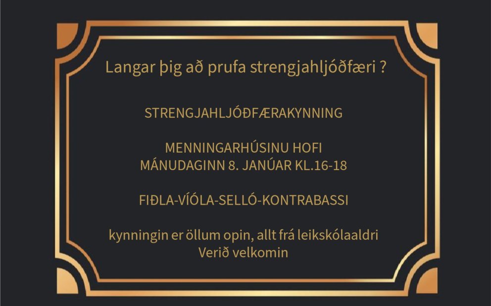 Strengjahljóðfærakynning