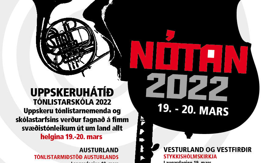 Nótan 2022 - í Hofi laugardaginn 19. mars kl. 14:00