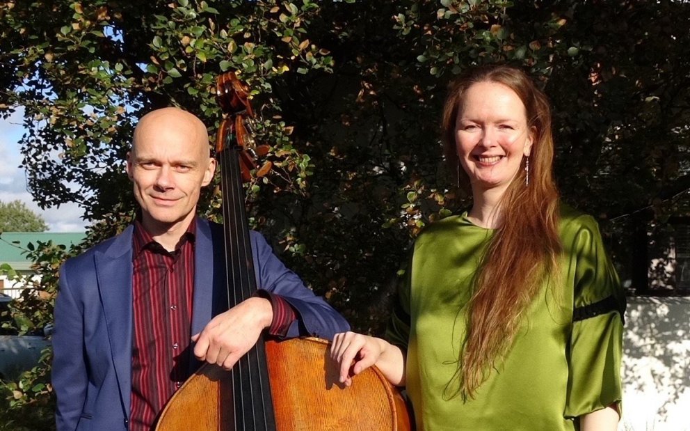 Þórir Jóhannsson, kontrabassaleikari og Ingunn Hildur Hauksdóttir, píanóleikari