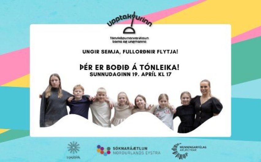 Þér er boðið á tónleika UPPTAKTSINS sunnudaginn 19. apríl kl. 17