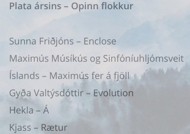 Tveir fyrrum nemar Tónó tilnefndir til íslensku tónlistarverðlaunanna